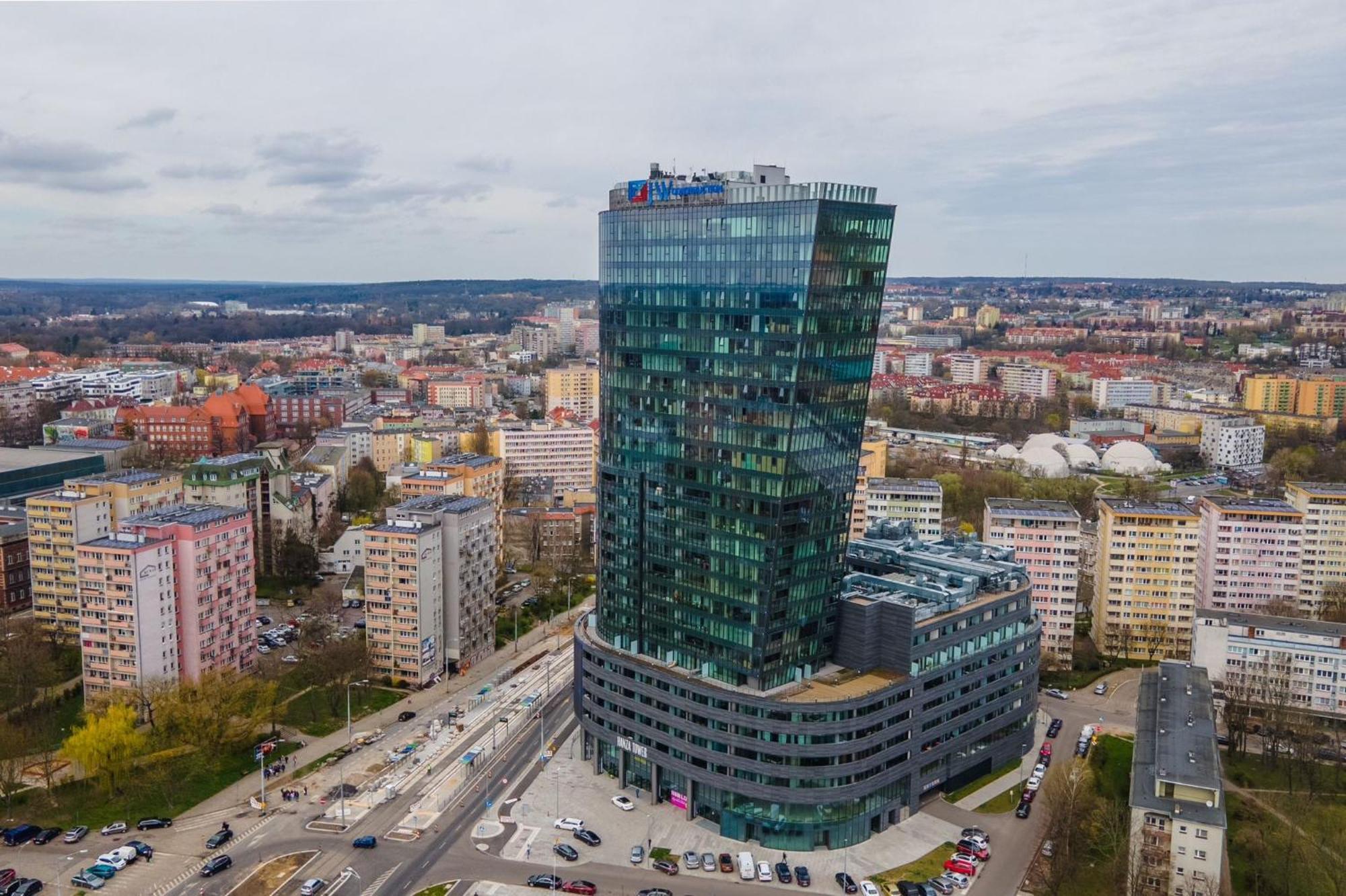 Hanza Tower Lux Sauna&Pool Щецин Экстерьер фото